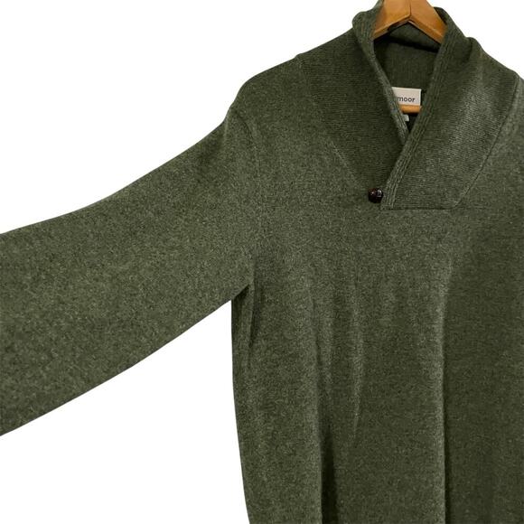 Dartmoor Mens Green Cashmere Long Sleeve Sweater Size Large - Picture 5 of 8